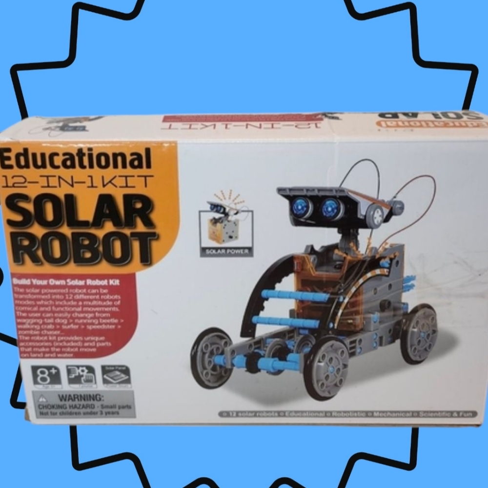 SOLAR Robot Lucky Doug Educational Stem 12 in 1  Robot Kit (Age 8+) - Brand New
